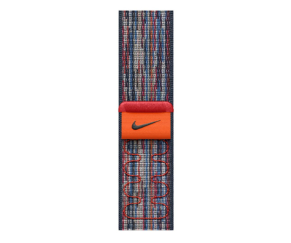 Pasek do smartwatchy Apple Opaska sportowa Nike 44-49mm niebieski/czerwony